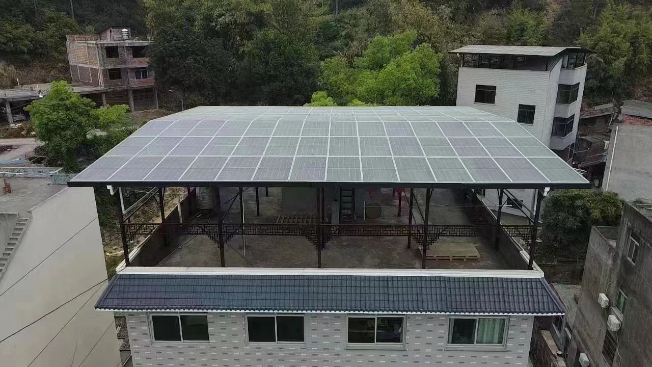 冠县15kw+10kwh自建别墅家庭光伏储能系统